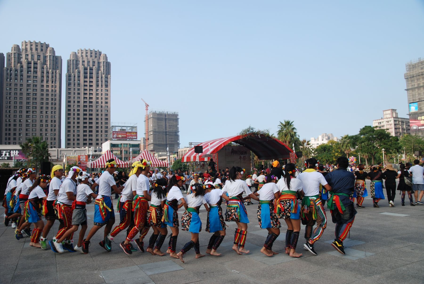 Dancers at a street festival